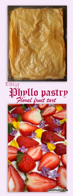 Phyllo pastry tart