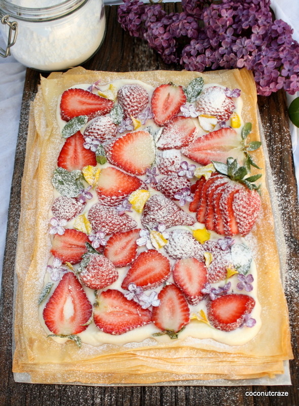 Phylo fruit and floral tart