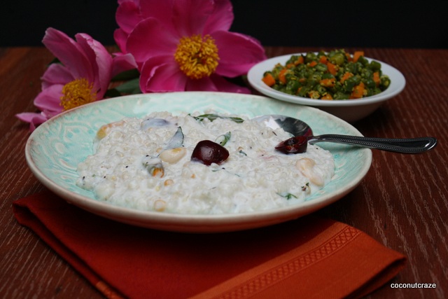 barley, curd and spices